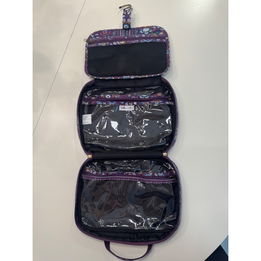 NWT sakroots On The Go Hanging Toiletry Bag Purple Spirit Travel Organizer - Picture 4 of 8
